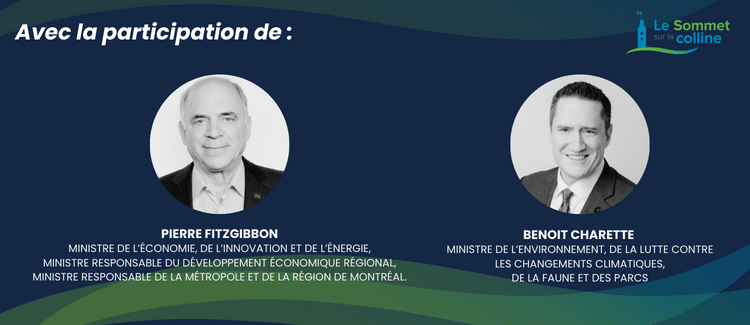 Sommet Écotech avec la participation des ministres Pierre Fitzgibbon et Benoit Charette